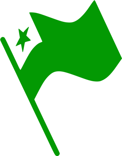 एस्पेरान्तो झंडा लहराते