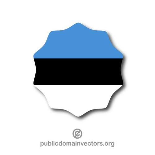 Etiqueta engomada de Estonia