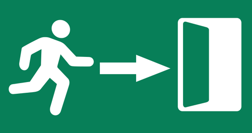 Exit sign afbeelding