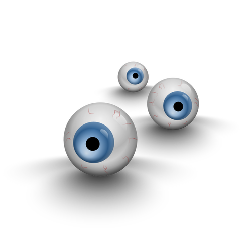 Three eyes vector image