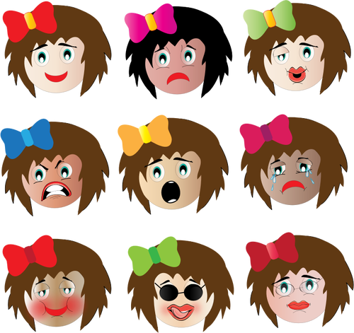 Female emotional faces