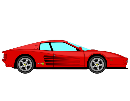 Vector drawing of Ferrari Testarossa