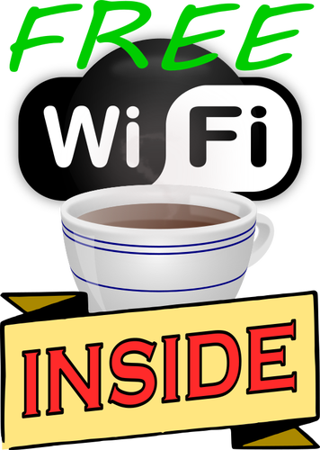 Etiqueta engomada del Wi-Fi gratuita