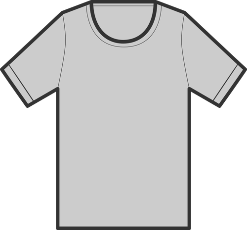 Gri T-shirt illüstrasyon