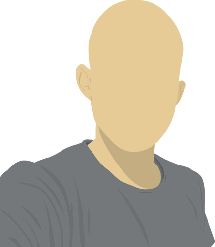 Ansiktslösa manlig avatar