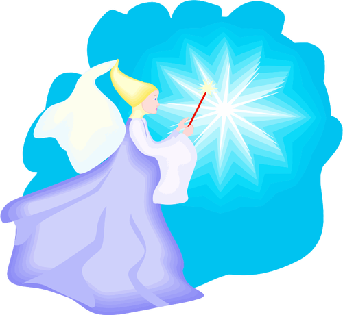 Fairy with magic stick