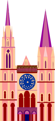 Färgglada katedral