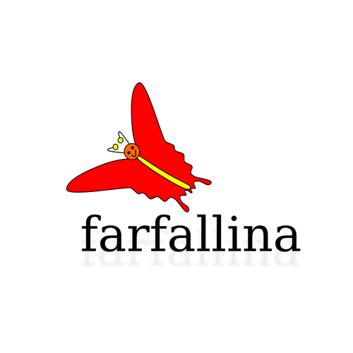 Lilla fjäril vektor illustration