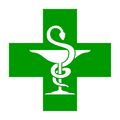 Farmacia signo vector de la imagen