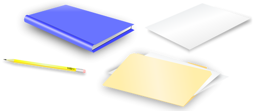 Office papírnictví vektorové ilustrace