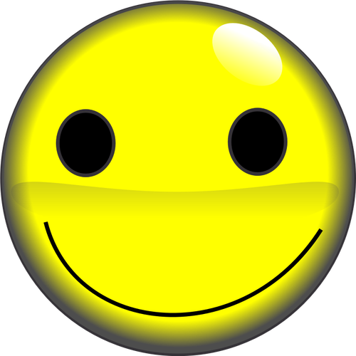 2D smiley face vektorbild