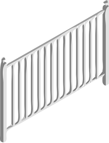 Simple clôture grise