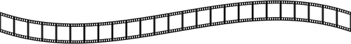 Bergelombang film strip gambar