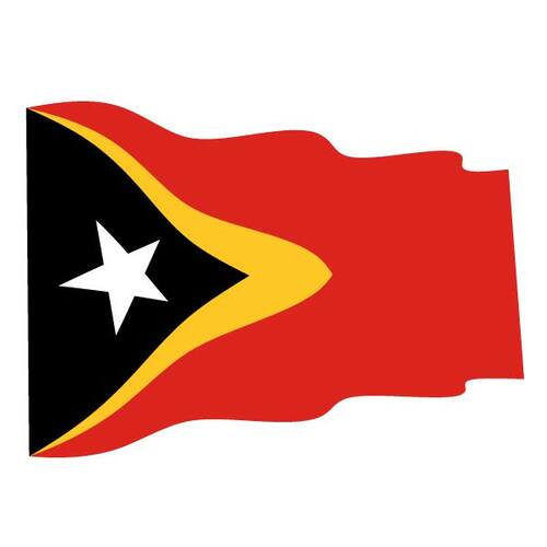 Golvende vlag van Oost-Timor