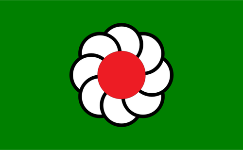 Vlag van Ikutahara in Hokkaido afbeelding