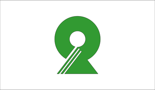 二条、福岡の旗