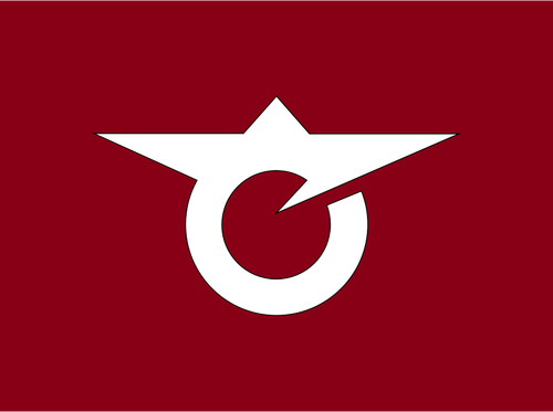 Vlag van Rokugou, Akita