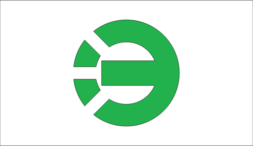 Flag of Shinyoshitomi, Fukuoka