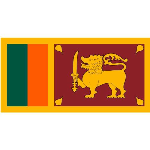 Vector flag of Sri Lanka