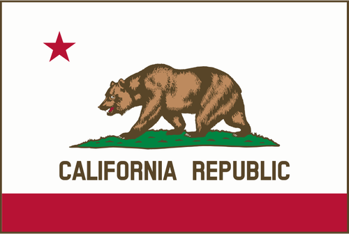 Californian Republic flag vector image