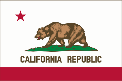 Kalifornian tasavallan lipun vektorikuva