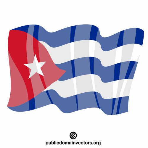 Flagge von Kuba Vektorgrafiken