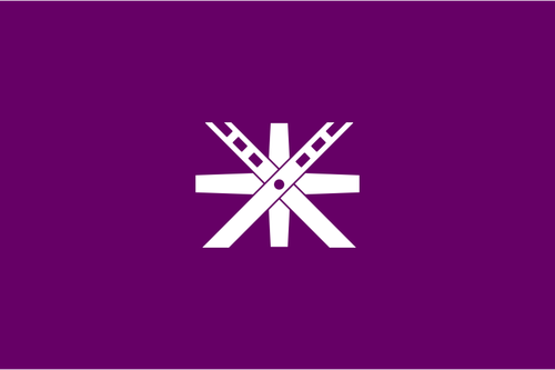 Official flag of Tochigi vector image