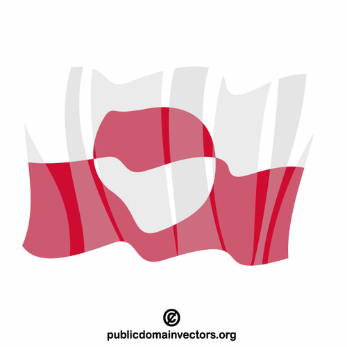 Flag of Greenland clip art