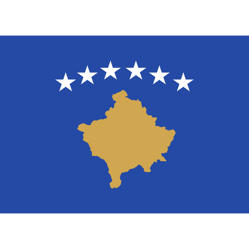 Kosovo Flag Vector