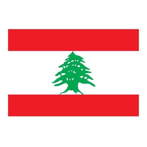 Vektor flagg Libanon