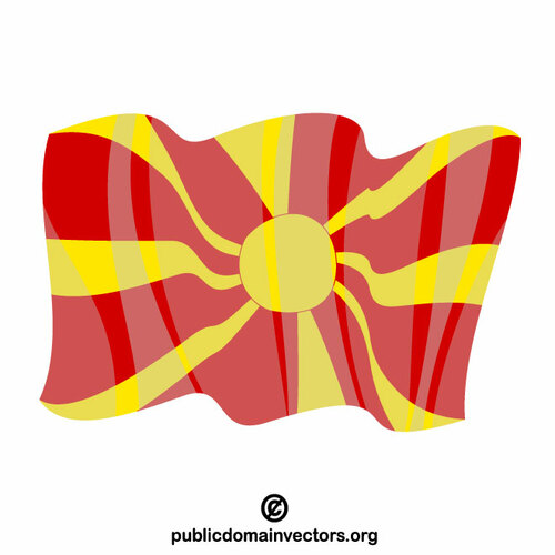 Vlag van Noord-Macedonië