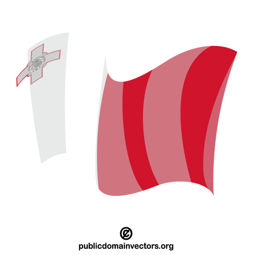 マルタの国旗ベクトル