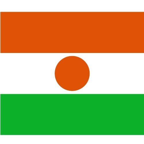 Vector flag of Niger