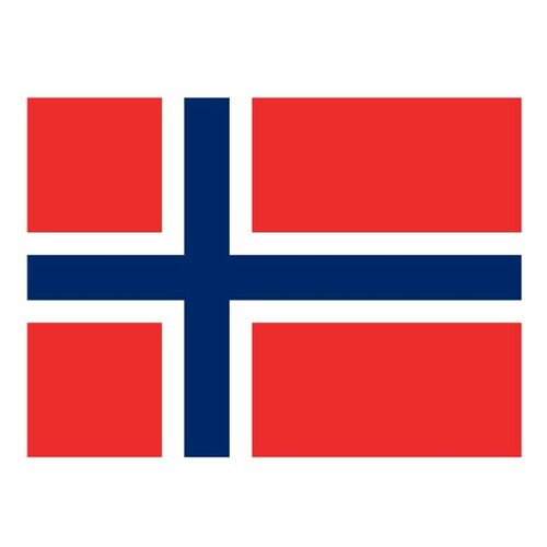 Vektor bendera Norwegia