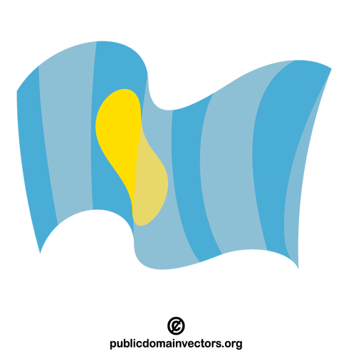 Bandera de la República de Palau