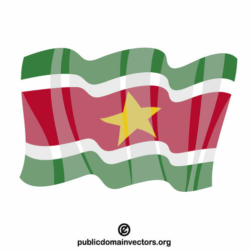 Flag of Suriname Republic