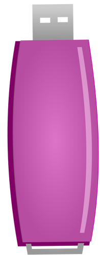 Pink flash drive vector image