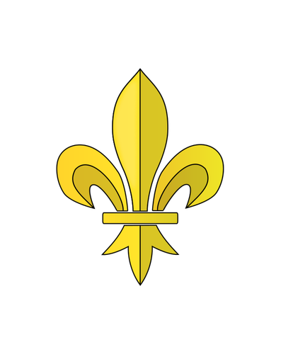 Image of French Canadian version of the fleur-de-lys