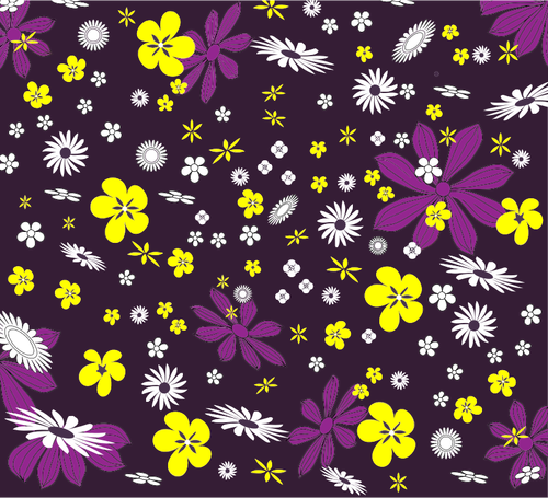 Background With Colored Flowers