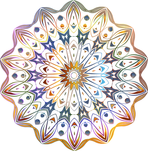 Imagine de vector design floral cromatic