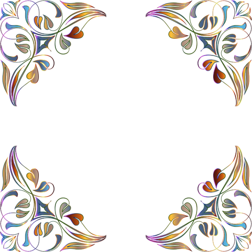 Image vectorielle de décorations florales