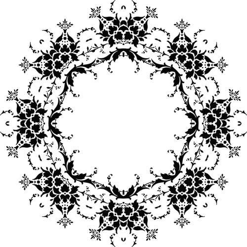 Botanical halo vector image