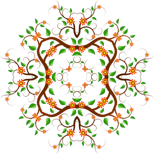 Floral ornament vectorul miniaturi