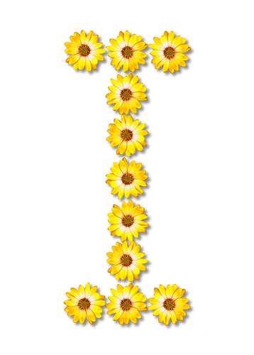 Çiçekli harf ı
