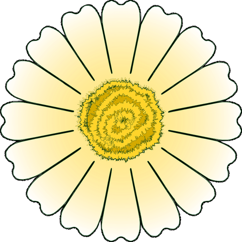 Vector clip art of daisy petals