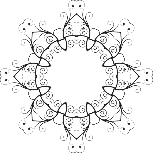 Black floral lace