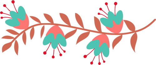 Flowery branch vector image