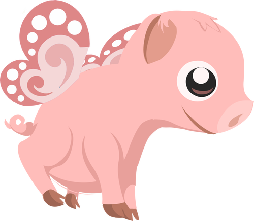 Flying piglet