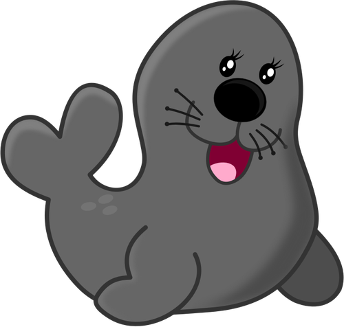 Vector clip art of seal