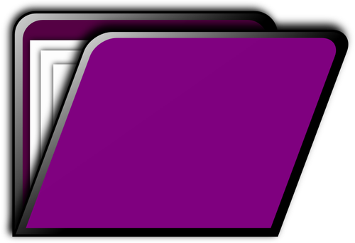 Ikona složky fialová